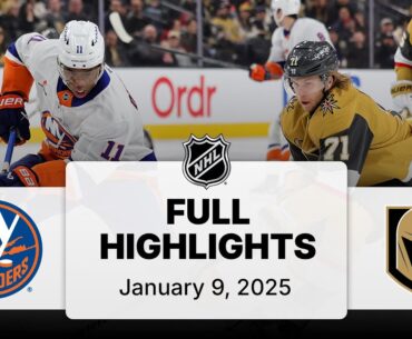 NHL Highlights | Islanders vs. Golden Knights | January 09, 2025
