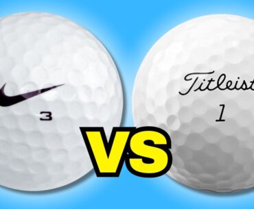 NIKE vs Titleist Golf Balls! (What’s Inside?)