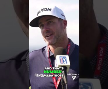The first ever albatross The Sentry by Taylor Pendrith..#golf #progolf #golfer #interview
