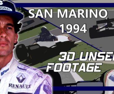 "Ayrton Senna’s 1994 Imola Crash Recreated in Stunning 3D | Camera Car Onboard Exclusive Footage!"