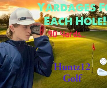 My Backyard Golf Course: The Yardages For Each Hole! (Huntz12 Golf)