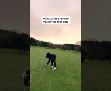 Does your local golf club make you use fairway mats?  #golf #golfhandicap #golfswing #golfer