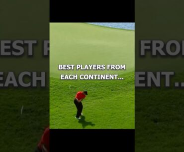 Best Golfers From Each Continent 🌎#shorts #edit
