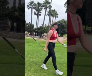 Amazing Golf Swing you need to see | Golf Girl awesome swing | Golf shorts