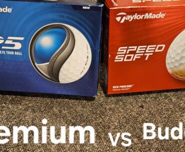 Premium Golf Ball VS Budget Taylormade TP5 VS Taylormade Speedsoft at TPC