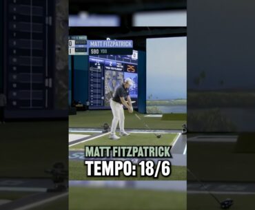 Matt Fitzpatrick’s golf swing tempo at his first TGL match! #golf
