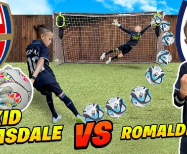 ROMAN VS ARSENAL'S WONDERKID KEEPER - EPIC SHOOTING BATTLE
