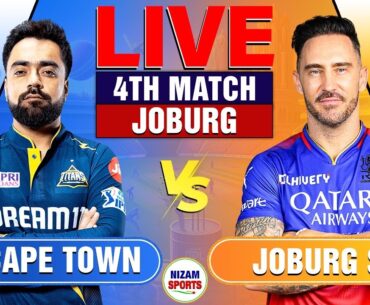 🔥SA20 Live: Joburg vs Cape Town | 4th Match | Live Cricket Score & Commentary