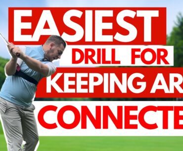 The BEST training aid to keep your arms CONNECTED in the golf swing