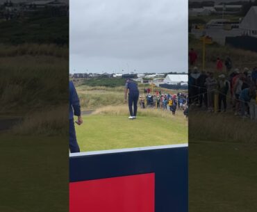 Horschel doing putting routine on next tee #golfswing #troon #theopen