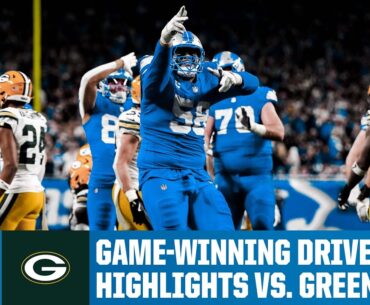 Entire GAME-WINNING DRIVE from Lions 34-31 walk-off win against the Green Bay Packers | NFL Week 14