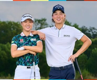 🏌️‍♂️WATCH: Siblings Minjee and Min Woo Lee share practice session with junior golfers🏌️‍♂️