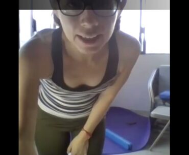 CLASE PARA ESCOLIOSIS CON PARED Y SILLA