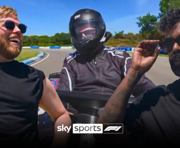 Damon Hill takes on Rob and Romesh in HILARIOUS Go-Kart race! 😂 | Rob & Romesh vs F1
