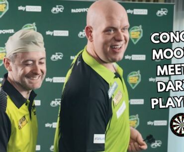 "DON'T TOUCH MY BUM!" CONOR MOORE MEETS MVG AND OTHER DARTS PLAYERS