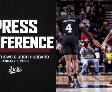 MEN'S BASKETBALL | Cam Matthews & Josh Hubbard Postgame Press Conference vs Kentucky - 1/11/25
