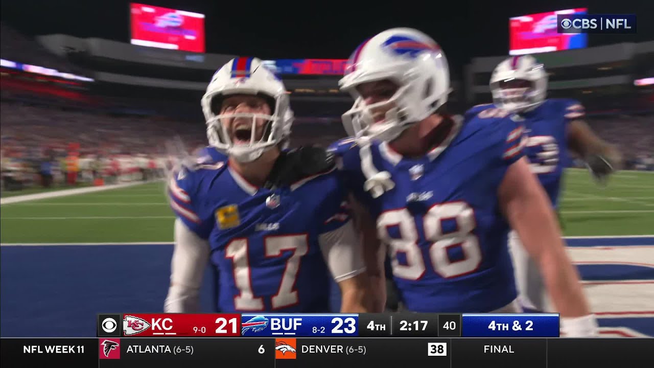 Josh Allen’s CLUTCH TD run on fourth down boosts Bills’ lead to 29-21 Josh Allen's CLUTCH TD run on fourth down boosts Bills' lead to 29-21