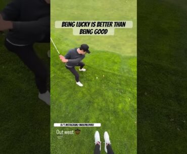 NHL Player Matthew Poitras Sinks The Ugliest Flop Shot | #golf #golfshot #golfswing #golfaddict