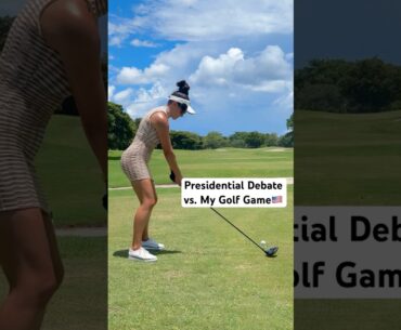Presidential Debate vs. My Golf Swing #Debates2024 #golf f