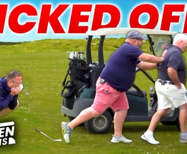 GOLFERS KICK OFF IN SCOTLAND