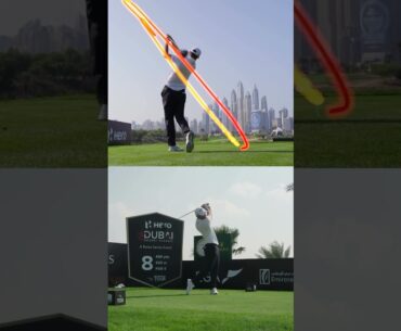 Short Backswing Long Hitter Nicolai Højgaard Awesome Swing Motion & Slow Motion 2024