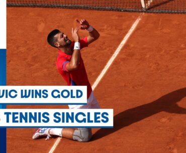 Novak Djokovic wins gold in Men's Tennis Singles 🥇 |  Paris 2024 Highlights