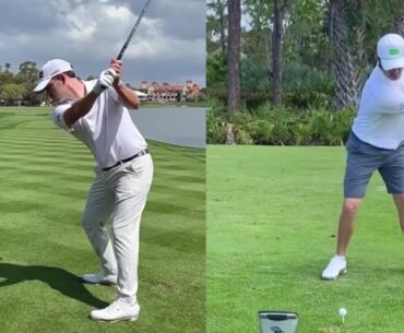 Patrick Cantlay’s Mirrored Slow-Motion Golf Swing for self-training