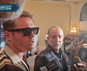 "¡VERG@, QUÉ TRAES PUT0!" Saúl "Canelo" Álvarez SE DISTRAE por PELEA entre REPORTEROS