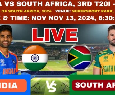 INDIA vs SOUTH AFRICA LIVE 3rd T20 ! INDI vs SA LIVE 3rd T20 ! TODAY CRICKE LIVE ! SportSphere
