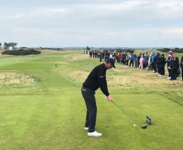 Nicolas Colsaerts Golf Swing Slow Motion Tee Shot St Andrews 2024 Dunhill Day 4 Hole 3