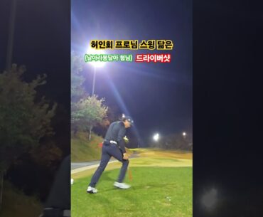 허인회 프로님 스윙 닮은듯? 안닮은듯? 드라이버샷!?(2탄) #shorts #golf #드라이브스윙 #허인회 #허인회프로 #driverswing #golfswing #공치는춘식이