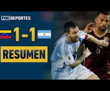 😲⚽ ¡EMPATE DEL CAMPEÓN DEL MUNDO! | Venezuela 1-1 Argentina | #SAWCQ | HIGHLIGHTS