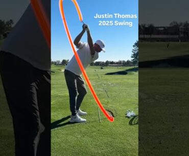 2025 Power Hitter Justin Thomas Awesome Swing Motion & Slow Motion