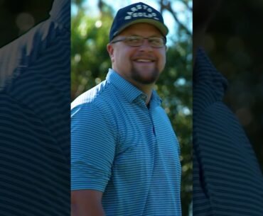 Barstool Trent's reaction to striping his Qi35 Driver in front of Tiger Woods. 😂 #TaylorMade #shorts