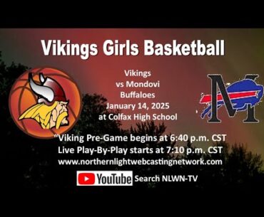 Colfax Viking Girls vs Mondovi Buffaloes