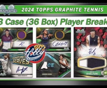 2024 Topps GRAPHITE TENNIS 3 Case (36 Box) Player Break #2 eBay 01/18/25