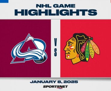 NHL Highlights | Blackhawks vs. Avalanche - January 8, 2025
