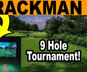 Trackman Golf Simulator Tournament! Playing 9 Holes with Trackman iO (Evian Resort)