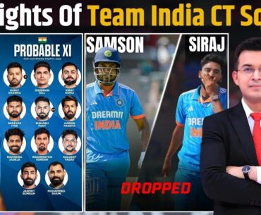 Shubman Gill named Vice-Captain, Sanju-Siraj Dropped ! India's Squad for 2025 Champions Trophy!