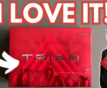 WILSON TRIAD 2025 GOLF BALL REVIEW! The Best Premium Ball For Average Swing Speeds?