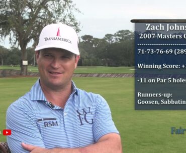 Zach Johnson Recalls Life-Changing Masters Win In 2007