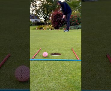 Hit Your Putts Within a Dustbin Lid Length of the Hole #golf #golfputt #golfputting