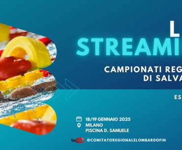Campionati Regionali Salvamento Milano 2025 (Piscina D. Samuele) Sabato mattina 18/01/2025
