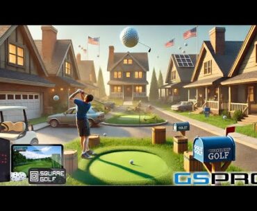 Don't BREAK The Windows! ★ Neighborhood Golf ★ on GSPro and Square Golf Launch Monitor!