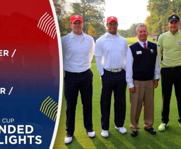 Tiger Woods & Steve Stricker vs Ian Poulter & Justin Rose | Extended Highlights | 2012 Ryder Cup