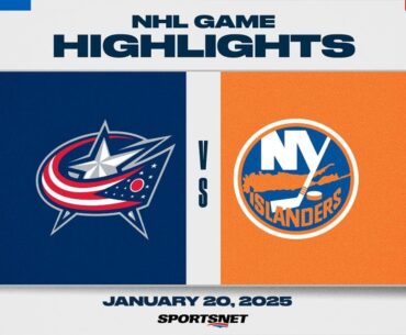 NHL Highlights | Islanders vs. Blue Jackets - January 20, 2025