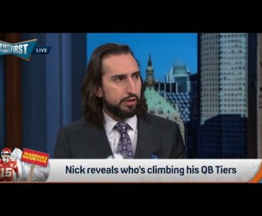FIRST THINGS FIRST | Nick Wright's WILD QB Rankings, Lamar DROPS, Hurts RISES, Herbert DROPS