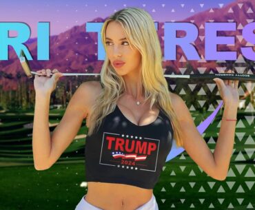 Bri Teresi stunning golfer showing off her big boobs in revealing dress