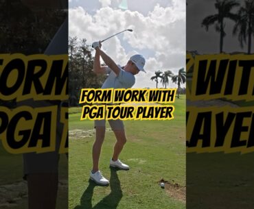 Getting better every day 💪🏽 Form work with Ben Griffin #golf #golfswing #pgatour