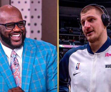 Shaq Presents Big Man Alliance Belt to Nikola Jokic | NBA on TNT